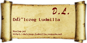 Délczeg Ludmilla névjegykártya